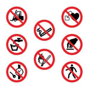 Verbod pictogrammen