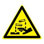 Waarschuwing bijtende stoffen