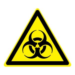 Waarschuwing biologische besmetting
