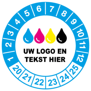 controlelabels blauw