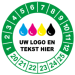 Controlestickers groen