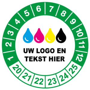 Controlestickers groen