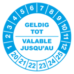 controlabel geldig tot blauw