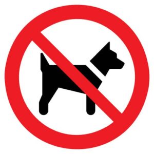 Dieren verboden