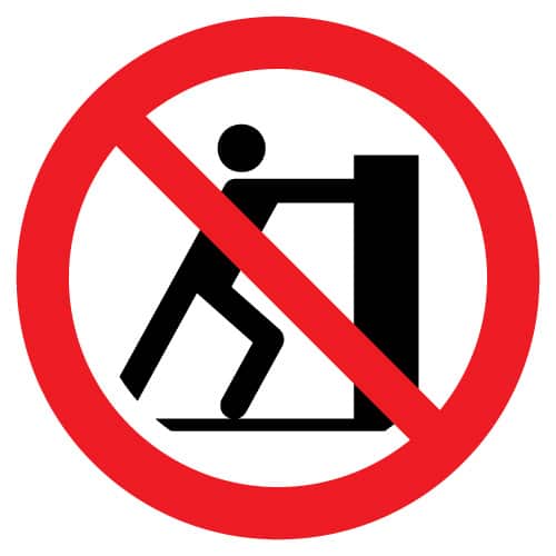 Duwen verboden
