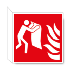 Branddeken haaks bordje