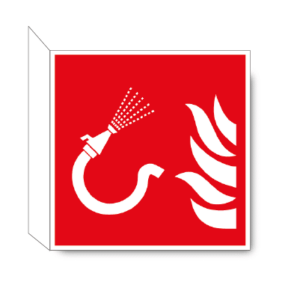Brandslang haaks bordje