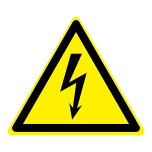 Waarschuwing elektrische spanning