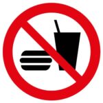 eten en drinken verboden