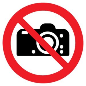 Fotograferen verboden