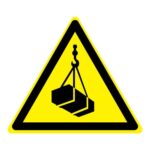 Waarschuwing hangende last