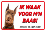 hier waak ik met dobberman