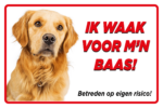 hier waak ik golden retriever