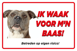 hier waak ik met pitbull
