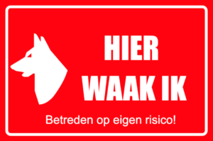 hier waak ik rood wit