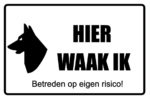 hier waak ik zwart wit