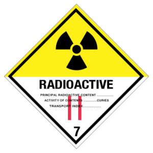 IMO label radioactive 2