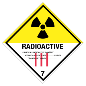 IMO label radioactive 3