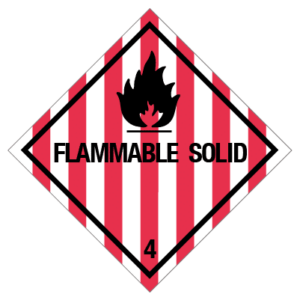 IMO label flammable solid