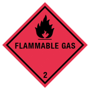 IMO label flammable gas
