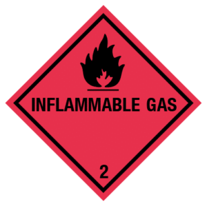 IMO label inflammable gas