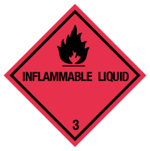IMO label inflammable liquid
