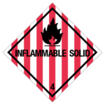 IMO label inflammable solid