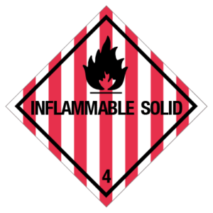 IMO label inflammable solid