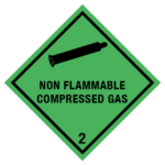 IMO label non flammable compressed gas