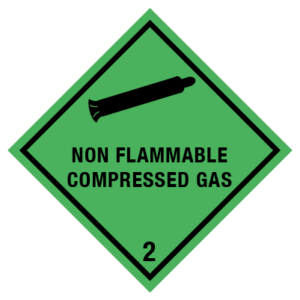 IMO label non flammable compressed gas