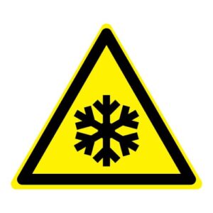 Waarschuwing lage temperatuur