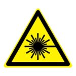 Waarschuwing laserstraal