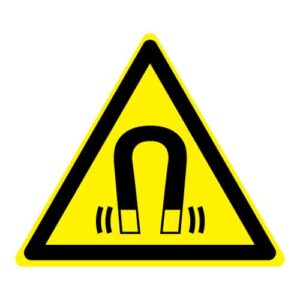 Waarschuwing magnetisch veld
