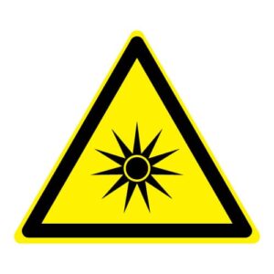 Waarschuwing optische straling