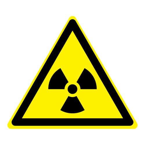 Waarschuwing radioactieve stoffen