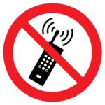 Draagbare telefoon verboden