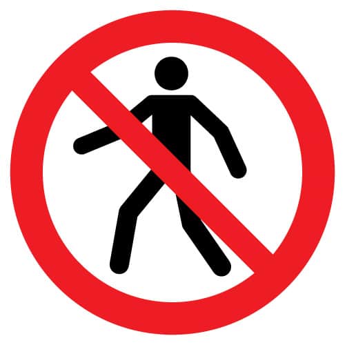 verbodenvoetgangers