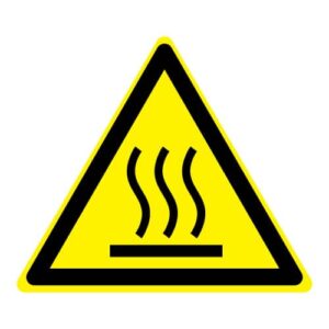 Waarshuwing warm oppervlak
