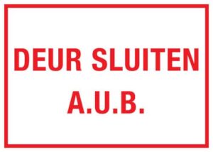 deur sluiten