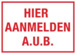 Hier aanmelden aub