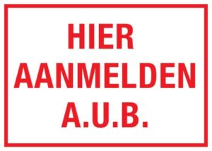 Hier aanmelden aub