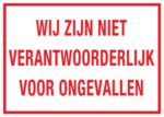 niet verantwoordelijk