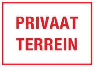 privaat terrein