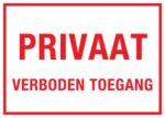 Privaat verboden toegang