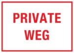 private weg