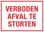 verboden afval te storten