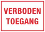 Verboden toegang