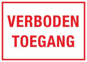 Verboden toegang