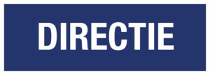 Directie (Blauw/wit)