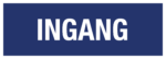 Ingang (Blauw/wit)